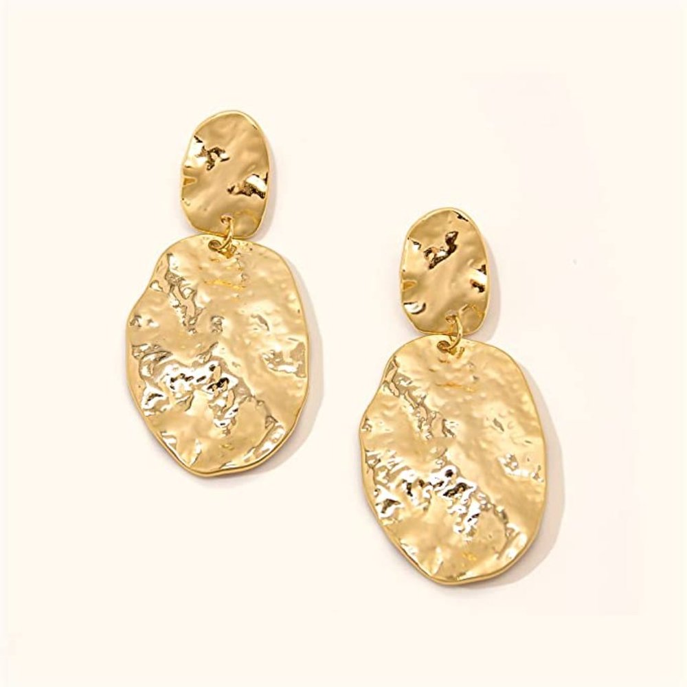 Magical Gold Statement Earrings View 2